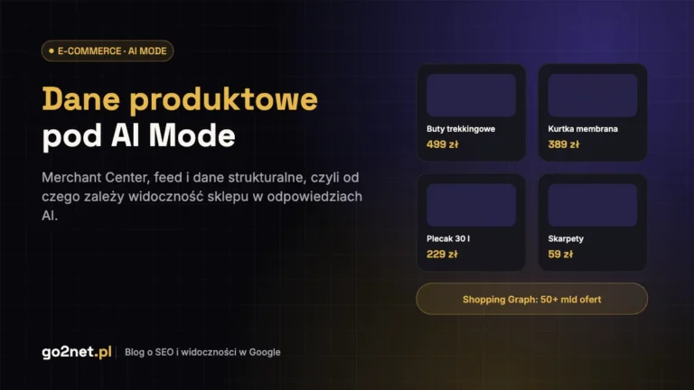 Dane produktowe pod AI Mode - Merchant Center, feed i dane strukturalne sklepu