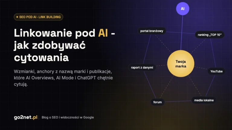Linkowanie pod AI - wzmianki o marce i publikacje zewnętrzne cytowane przez AI